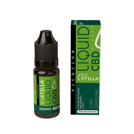 E-Liquide CBD Nicotine 5 Leafs ByStilla® 10ml, Spectre complet, naturel