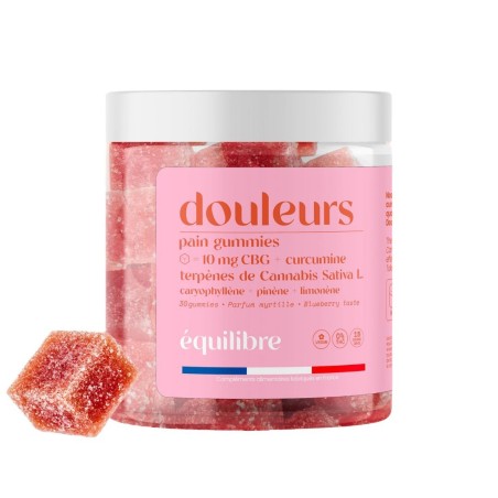 Gummies Douleurs CBG + Curcumine ÉQUILIBRE® - Soulagement articulations et inflammations