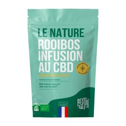 Rooibos bio sans théine avec 10% de CBD – Infusion naturelle et relaxante