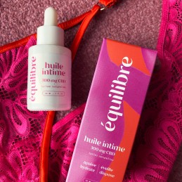 Huile intime lubrifiante et hydratante au CBD ÉQUILIBRE® – Apaisante et naturelle