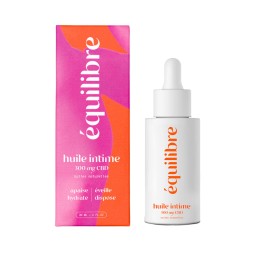 Huile intime lubrifiante et hydratante au CBD ÉQUILIBRE® – Apaisante et naturelle