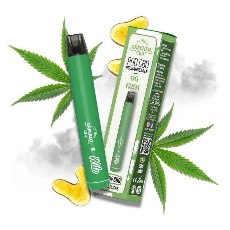 Kit Pod OG Kush - Rechargeable avec e-liquide CBD