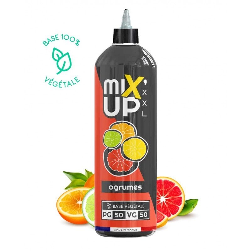 E-Liquide MIXUP XXL 1L Base 100% Végétale saveur Agrumes - pour vapoteurs