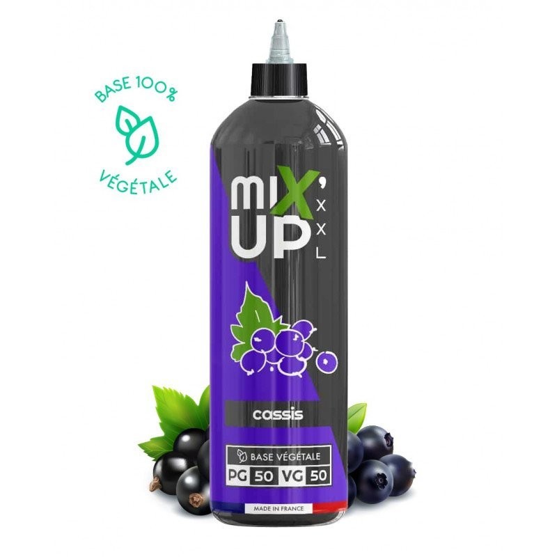 E-Liquide 1L Cassis MIXUP XXL - Base 100% végétale et naturelle