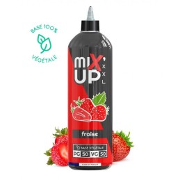 E-Liquide MIXUP XXL 1L saveur fraise, base 100% végétale sans nicotine