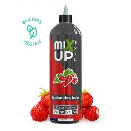 E-Liquide 1L Fraise des Bois – Base 100% Végétale sans OGM ni Diacétyl