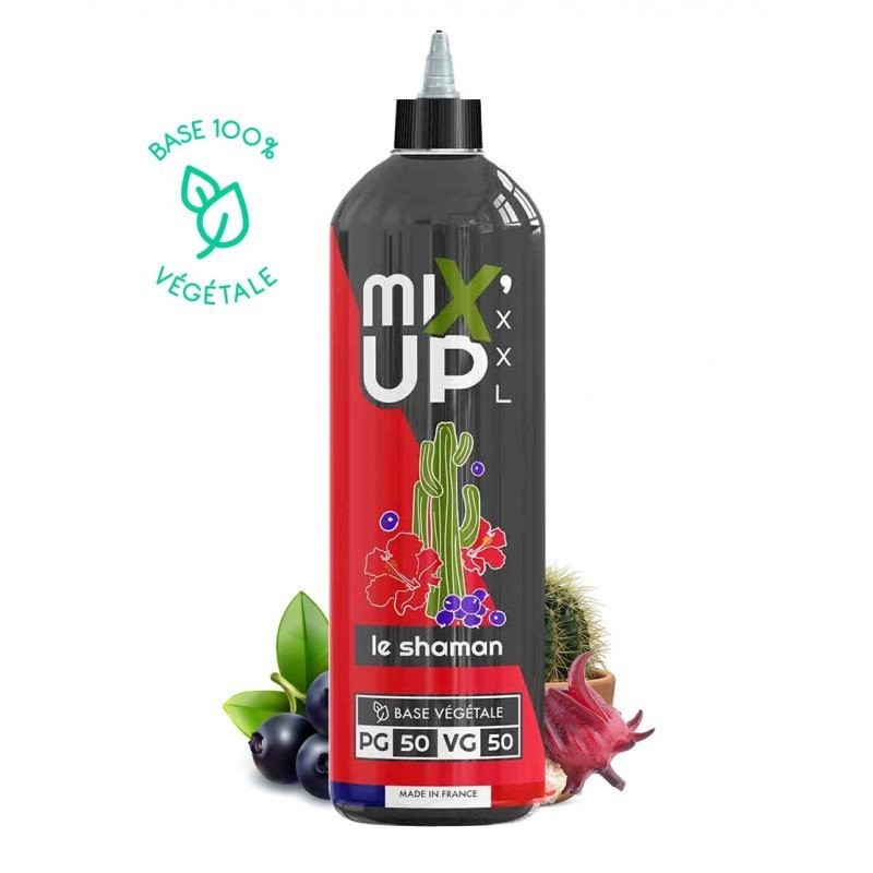 E-Liquide MIXUP XXL 1L - Base 100% Végétale aux saveurs de cactus, hibiscus, kiwi, cassis