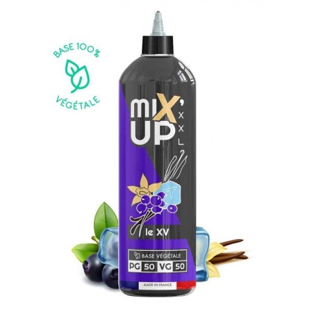 E-Liquide MIXUP XXL 1L Base 100% Végétale Cassis Vanille Le XV