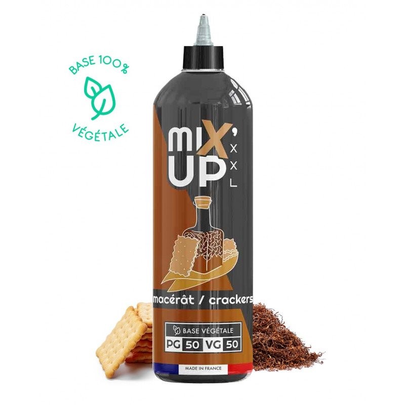 E-Liquide MIXUP XXL 1L Base 100% Végétale Macérat Crackers Biscuit Salé