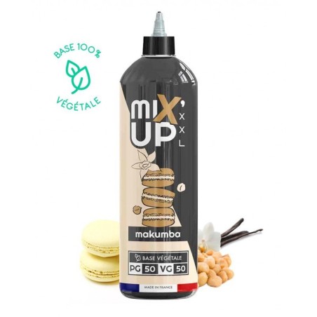 E-Liquide MIXUP XXL 1L Base 100% Végétale Makumba Macaron Vanille Noix de Macadamia