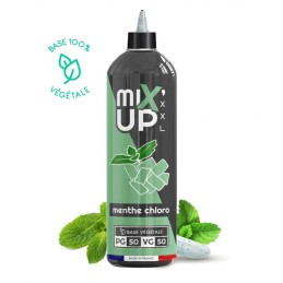 E-Liquide MIXUP XXL 1L Menthe Chlorophylle - Base 100% Végétale pour vapoteurs