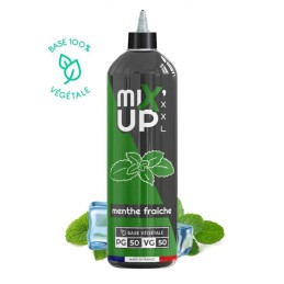 E-Liquide MIXUP XXL 1L à la menthe fraîche, base 100% végétale pour vapoteurs