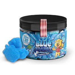 Bonbons CBD Blue Frambz Framboise Bleue avec effet relaxant