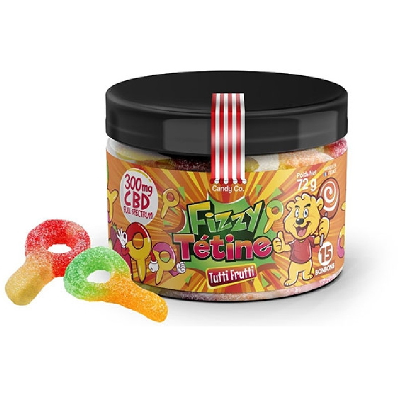 Bonbons Fizzy Tétine CBD Tutti Frutti - Saveur Fruité et Effet Relaxant