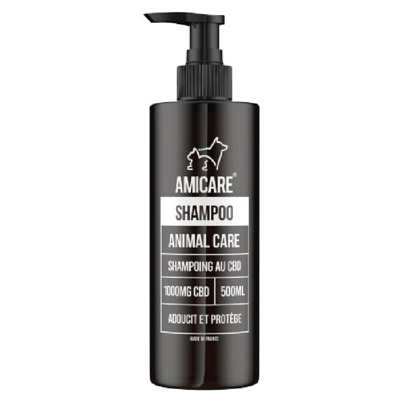 Shampoing au CBD Amicare pour animaux, soin doux pour chiens et chats