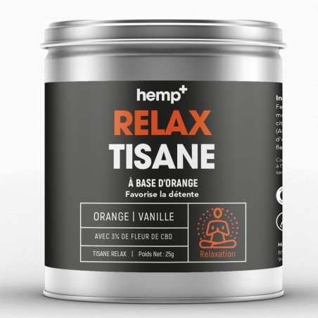 Tisane Bio Relax au CBD pour Relaxation et Bien-être