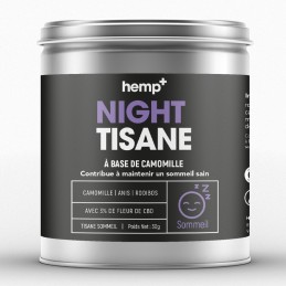 Tisane Bio au CBD Night pour une relaxation et un sommeil apaisant