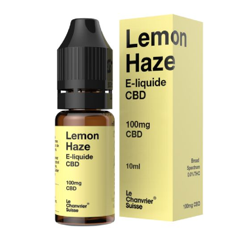 E-liquide CBD Lemon Haze 10ml saveur citronnée chanvre relaxant