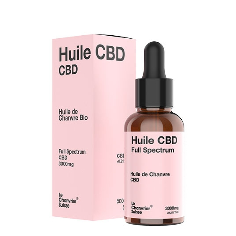 Huile CBD 30ml 3000mg Le Chanvrier Suisse - CBD Full Spectrum