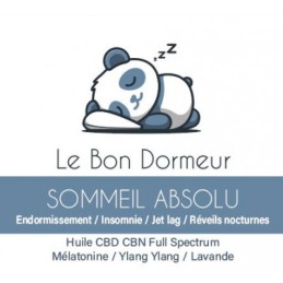 Huile CBD CBN et Mélatonine pour améliorer le sommeil - Le Bon Dormeur