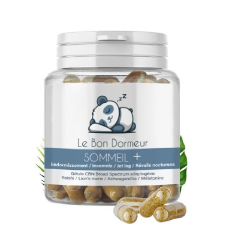 Gélules CBN et Mélatonine Sommeil Plus – Le Bon Dormeur, complément naturel pour bien dormir