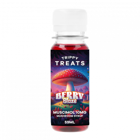 Sirop Muscimol 10mg Berry Blaze - Saveur Fruits Rouges - Delihemp