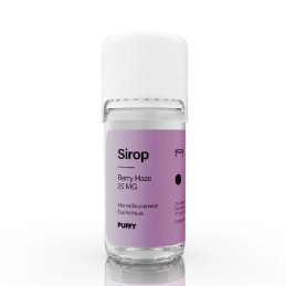 Sirop THC/CBD 25mg - fruits rouges, effet relaxant, soulagement douleur, amélioration sommeil