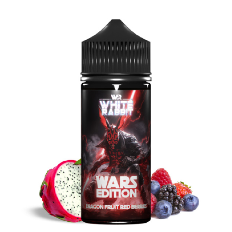 E-liquide fruité Dragon Fruit Red Berries 100ml de White Rabbit, mélange de fruits rouges et dragon fruit