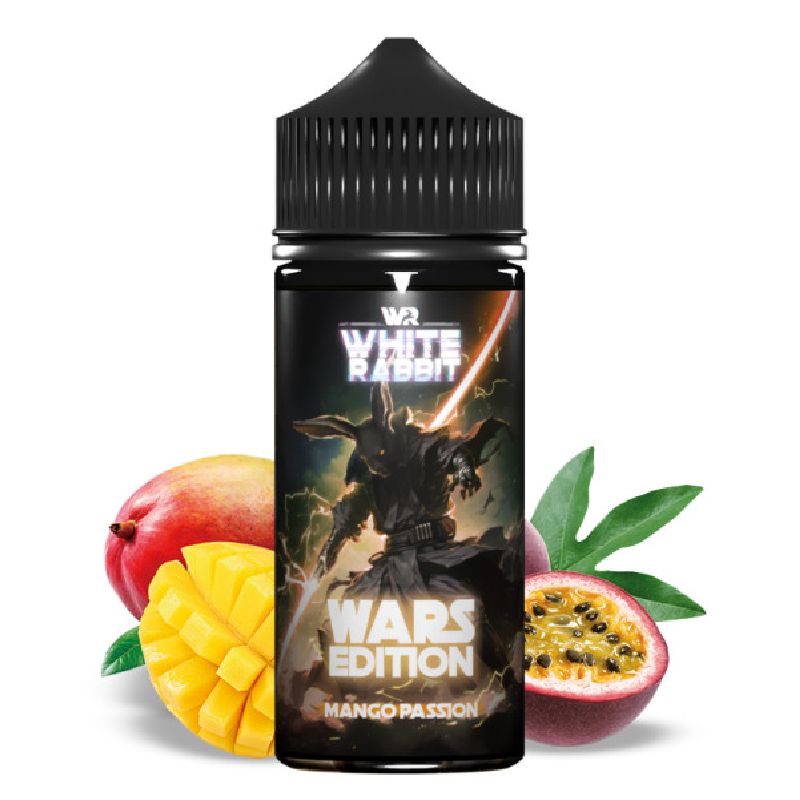 Photo du E-liquide Wars Édition Mangue Passion 100ml White Rabbit avec saveur fruitée de mangue et passion