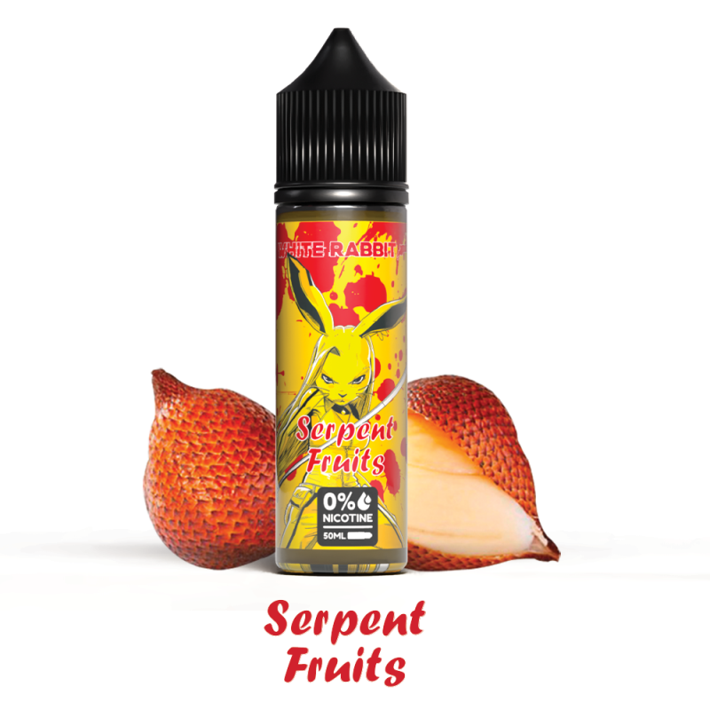 E-liquide White Rabbit 50ml saveurs fruitées, 50/50 PG VG sans nicotine