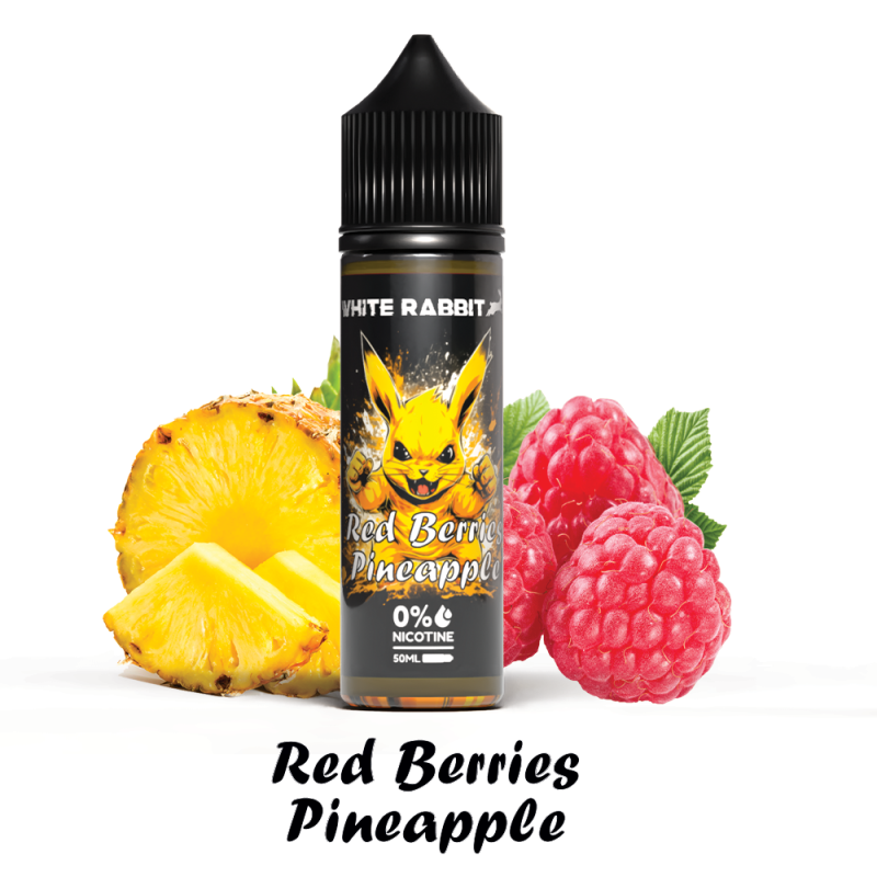 E-liquide White Rabbit 50ml saveurs fruitées, 50/50 PG VG sans nicotine