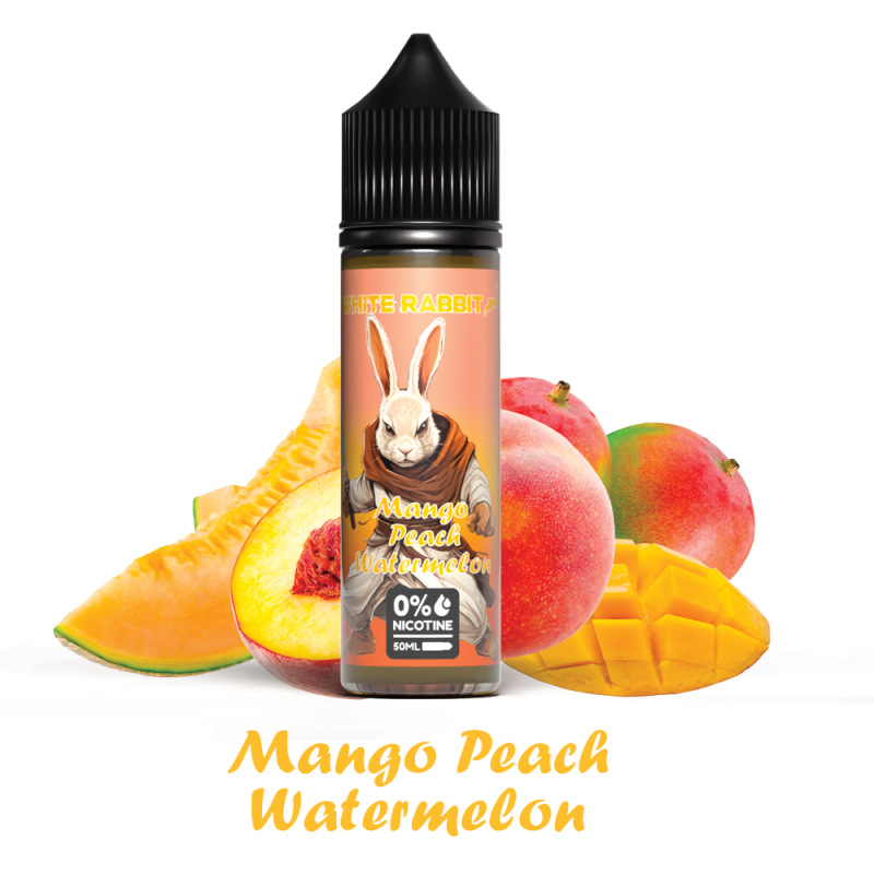 E-liquide White Rabbit 50ml saveurs fruitées, 50/50 PG VG sans nicotine