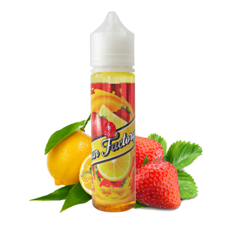 E-liquide Sunny 50ml Sun Factory aux saveurs fraise sucrée et citron acidulé