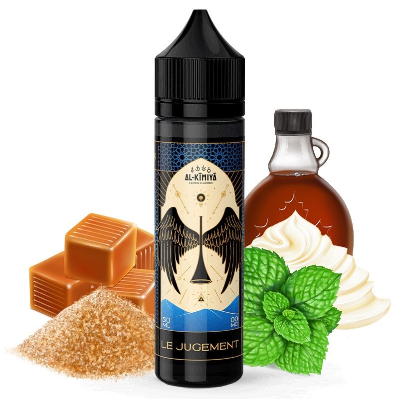 E liquide Le Jugement 50ml Al-Kimiya - Caramel anglais, sirop d’érable et crème de menthe