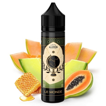 E-liquide Le Monde 50ml Al-Kimiya au parfum fruité melon et papaye, CBD