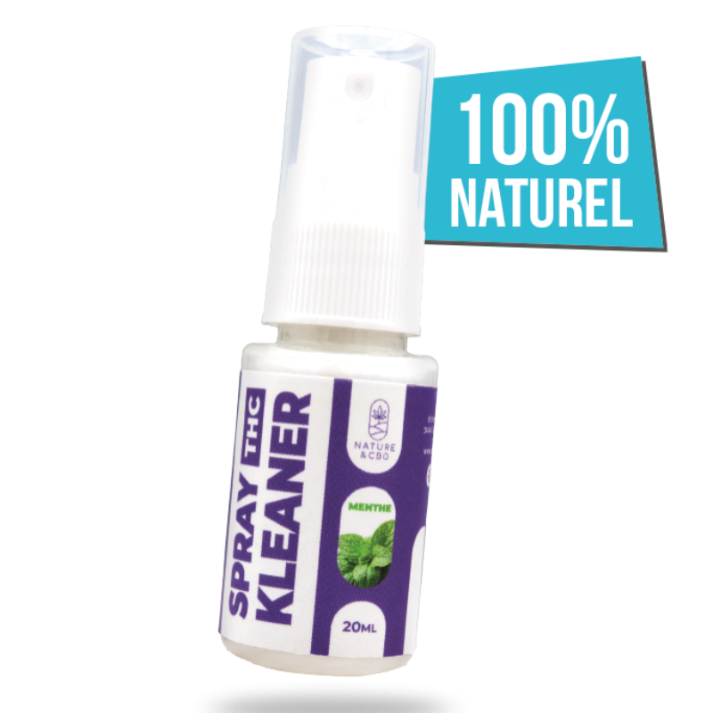 Spray Kleaner THC à la menthe pour éliminer les traces de THC efficacement