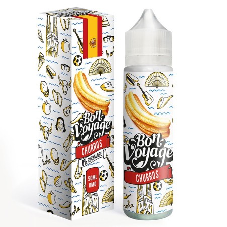 E liquide Churros 50ml Bon Voyage - saveur gourmande de churros sucrés