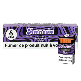 Paquet 20 cigarettes CBD Amnesia - Fleurs de chanvre Sativa L