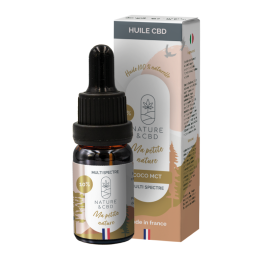 Huile CBD coco bio multi spectre sans THC - Ma Petite Nature