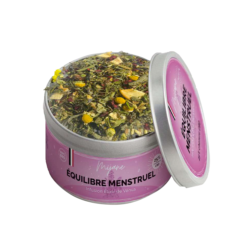 Infusion CBD L'Élixir de Vénus - Infusion cycle féminin bio pour soulager les menstruations