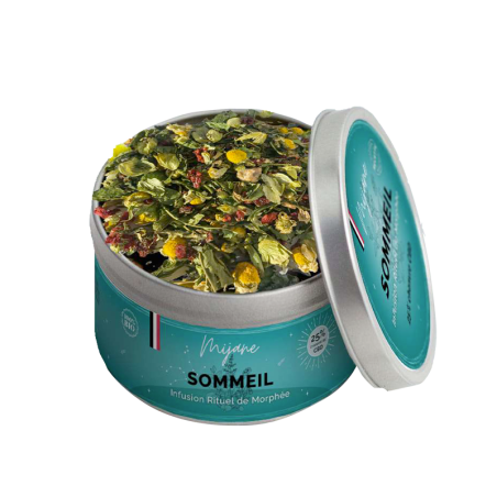 Infusion sommeil Rituel de Morphée - Tisane CBD, plantes bio et fruits secs pour détente