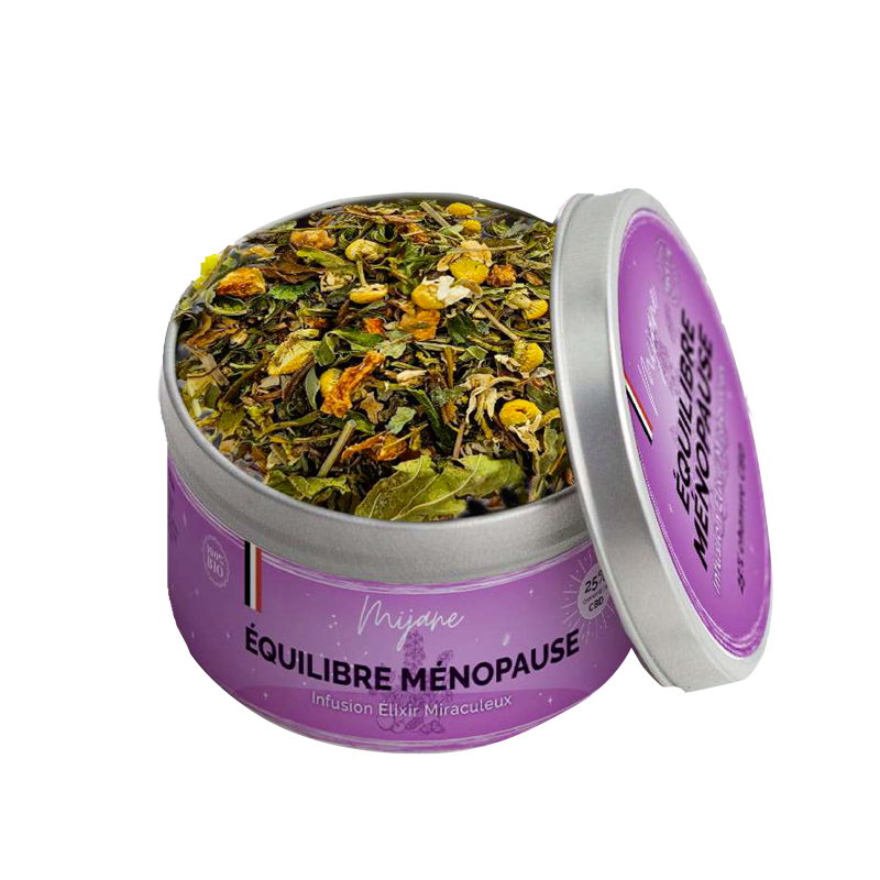 Infusion Élixir Miraculeux - Tisane CBD naturelle pour apaiser la ménopause