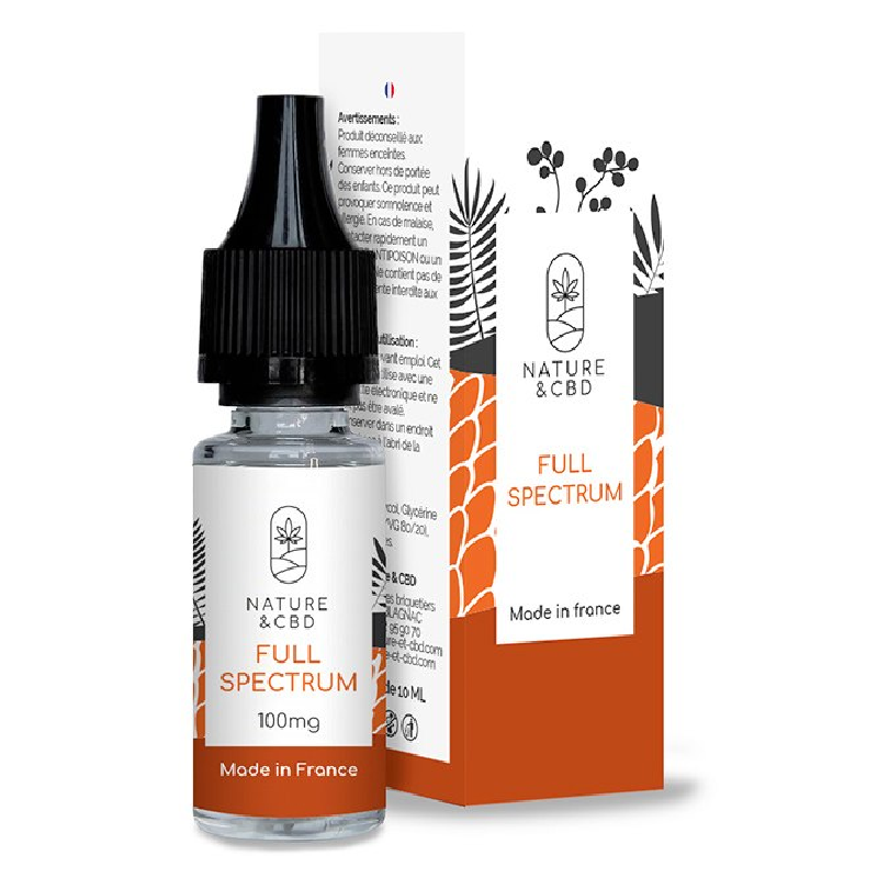 E-liquide Full Spectrum CBD avec cannabinoïdes et terpènes - Vape intense et savoureuse