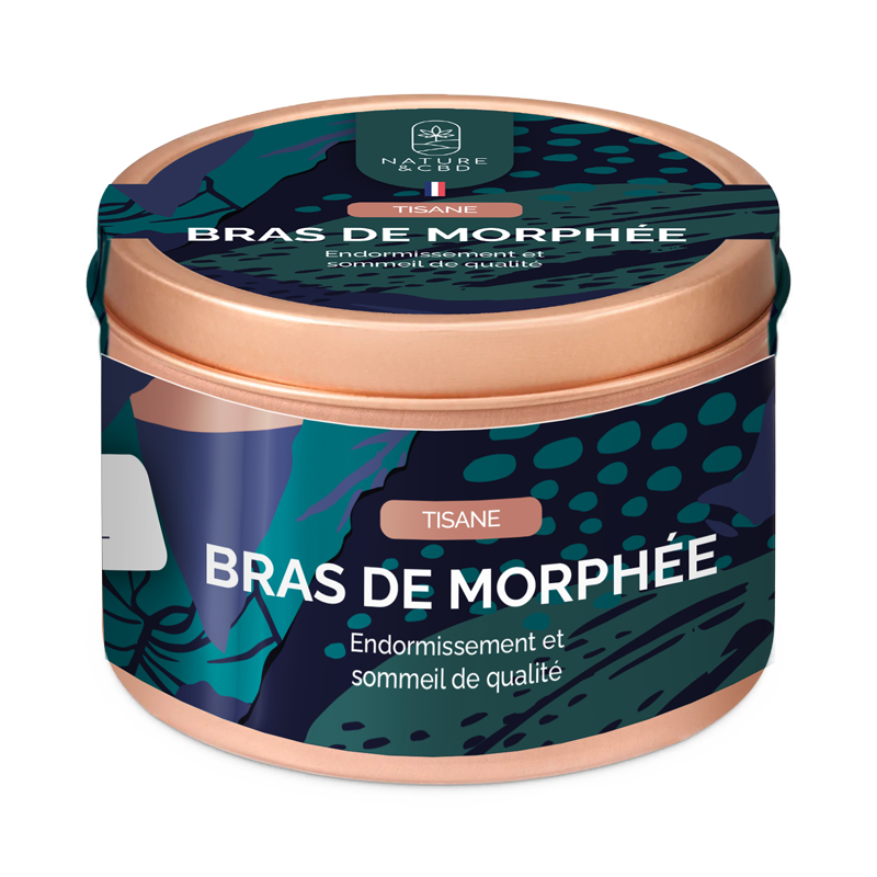 Tisane CBD Bras de Morphée pour un sommeil profond et réparateur - Infusion chanvre, tilleul et mélisse