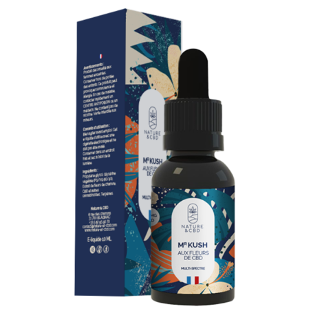 E-liquide CBD Mr Kush multi-spectre avec arômes terreux et notes d'ananas - Nature & CBD