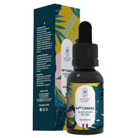 E-liquide CBD multi-spectre Mme Canna aux saveurs herbacées et résineuses - Nature & CBD