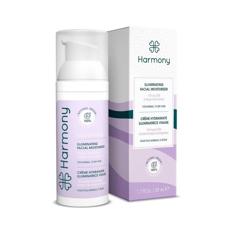 Glowshield - Crème hydratante CBD pour protection et éclat de la peau