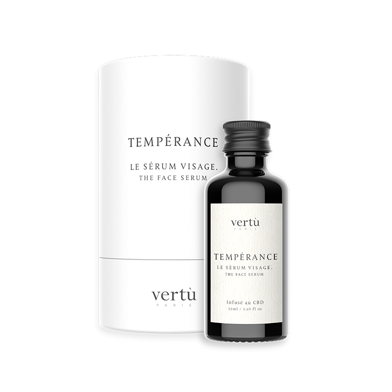 Sérum Visage Tempérance au CBD - Hydratation, anti-âge, régénération peau | Vertù