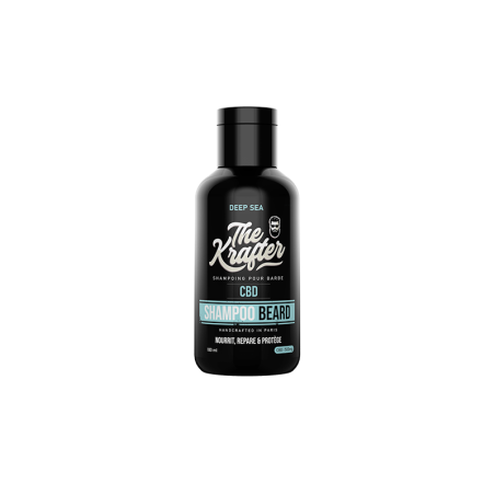 Shampoing pour barbe Deep Sea - 100 ml avec 500 mg de CBD, beurre de Karité et huile d’amande douce