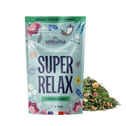 Infusion Super Relax CBD bio - Détente avec chanvre, cannelle, fenouil, hibiscus